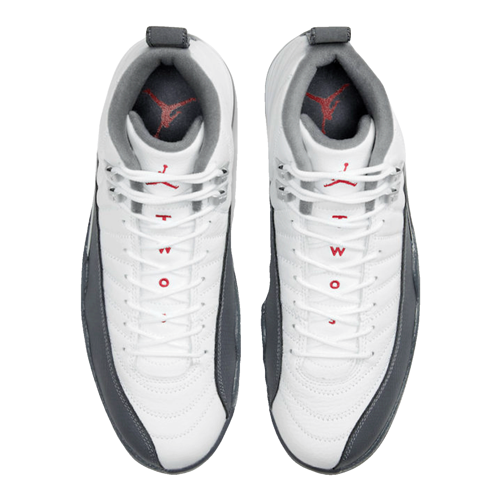 Nike Air Jordan 12 Retro White Dark Grey Oben