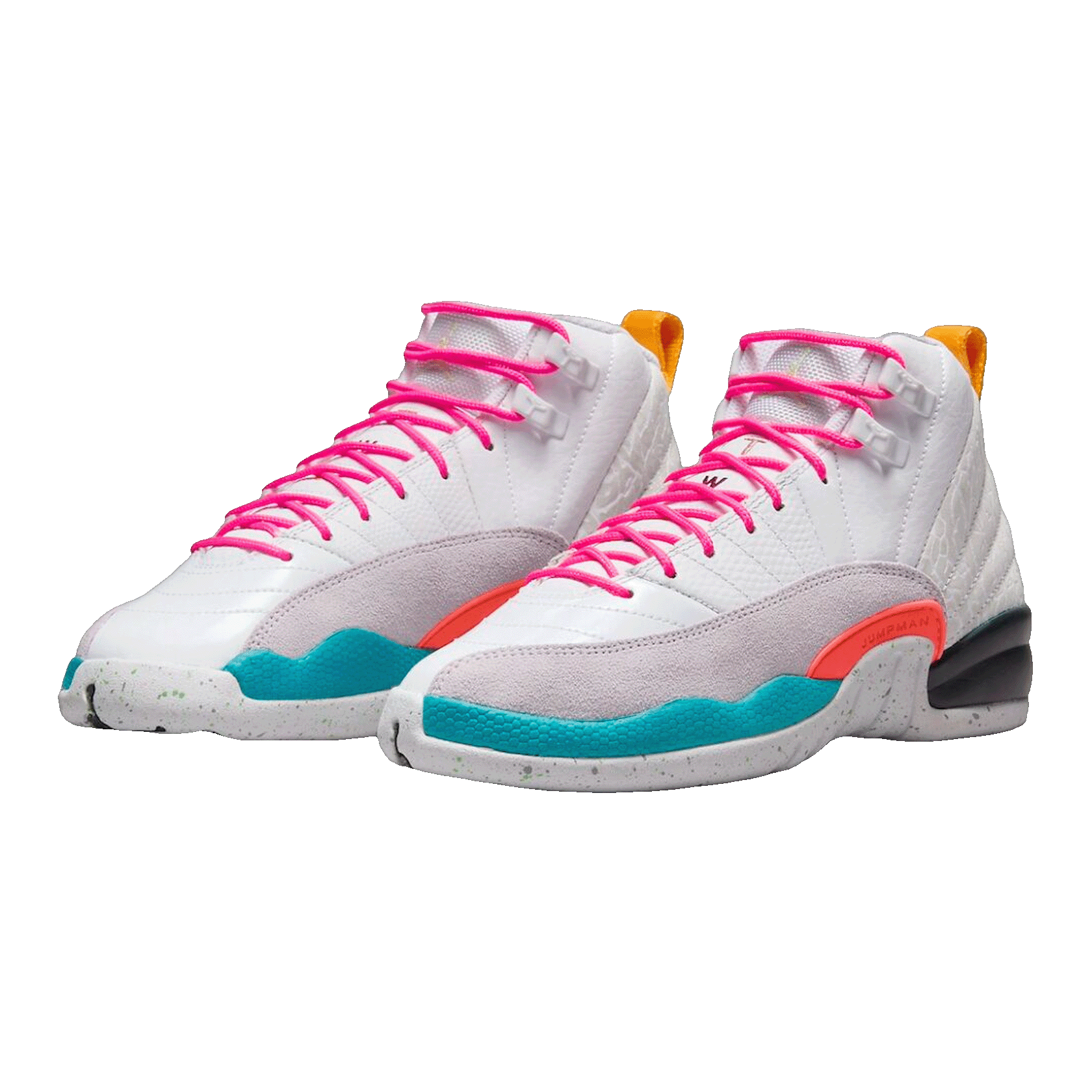 Nike Air Jordan 12 Retro White Vapor Green (GS) Side 153265-130