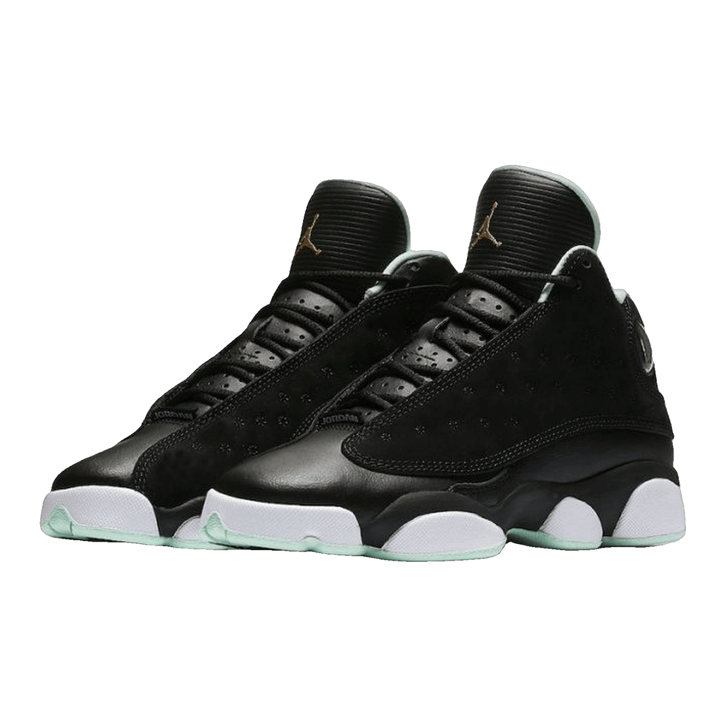 Nike Air Jordan 13 Retro Black Mint Foam (GS) Side 439358-015