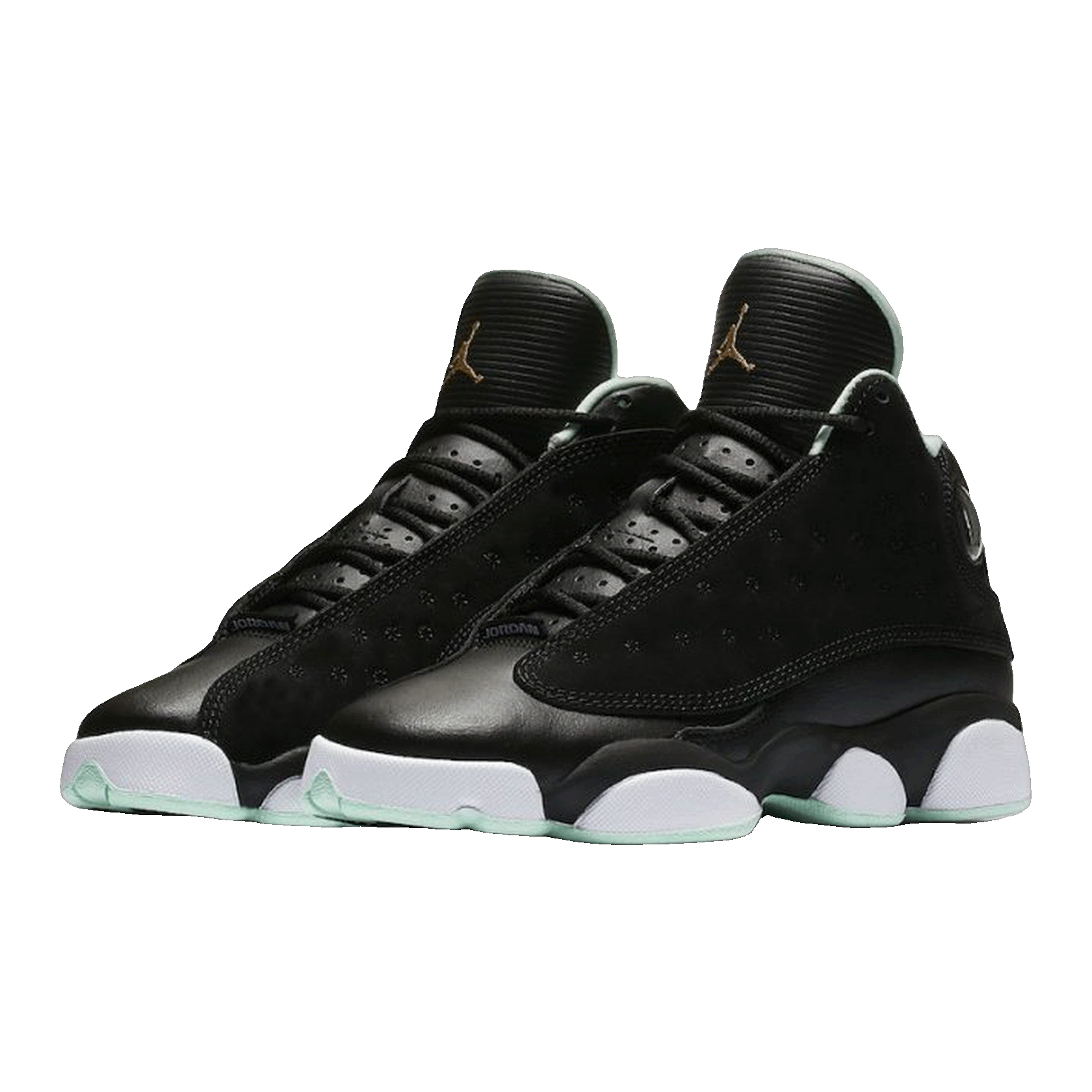 Nike Air Jordan 13 Retro Black Mint Foam (GS) Side 439358-015