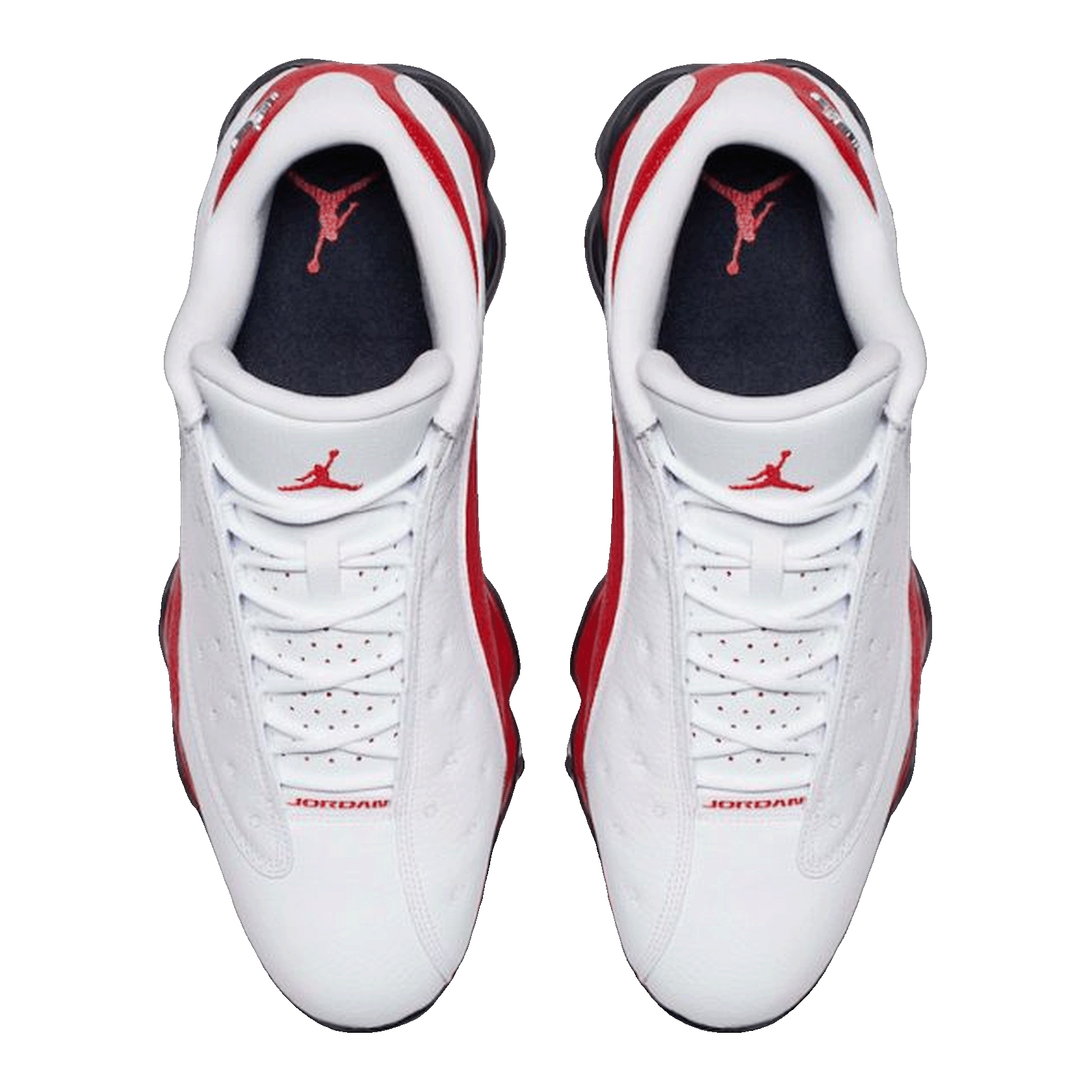 Nike Air Jordan 13 Retro Golf Cleat White Red Oben 917719-101