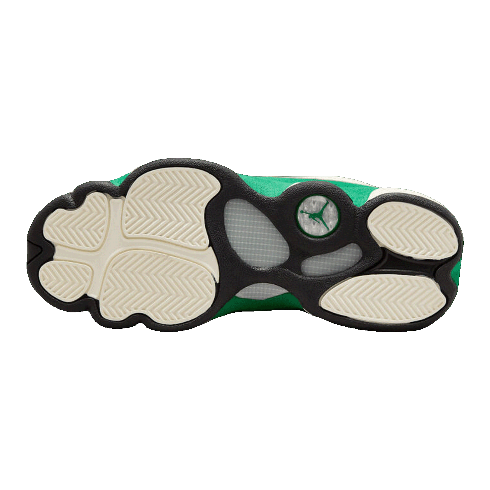 Nike Air Jordan 13 Retro Sail Pine Green (GS) Sohle HQ0780-103
