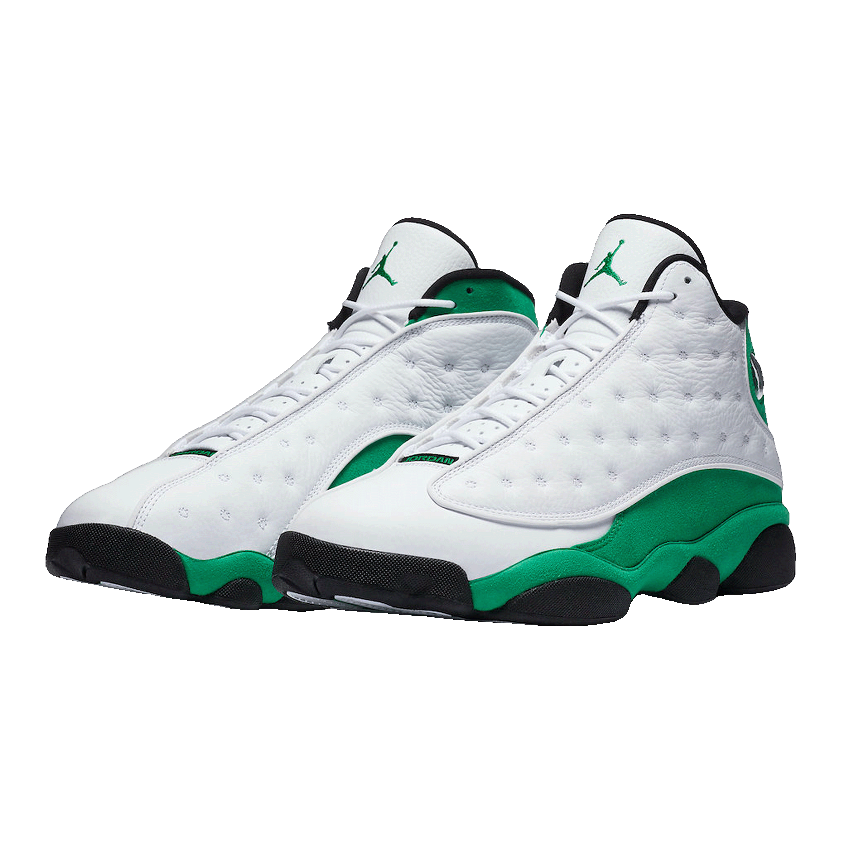 Nike Air Jordan 13 Retro White Lucky Green (GS) Side DB6536-113