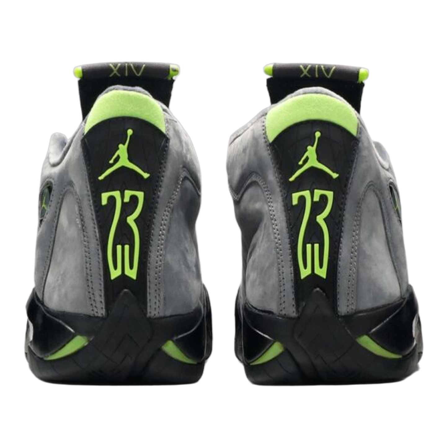 Nike Air Jordan 14 Retro Graphite Chartreuse (2005) Back