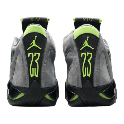 Nike Air Jordan 14 Retro Graphite Chartreuse (2005) Back