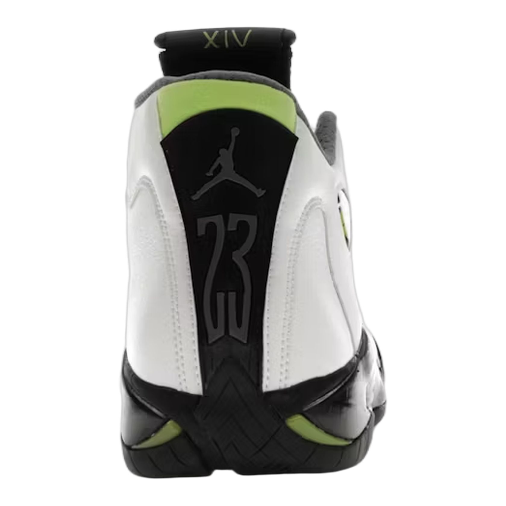 Nike Air Jordan 14 Retro White Chartreuse Back