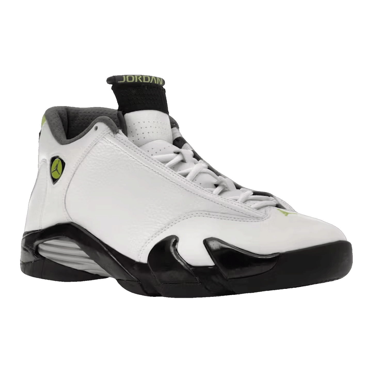 Nike Air Jordan 14 Retro White Chartreuse Side 311832-132