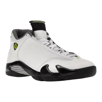 Nike Air Jordan 14 Retro White Chartreuse Side 311832-132