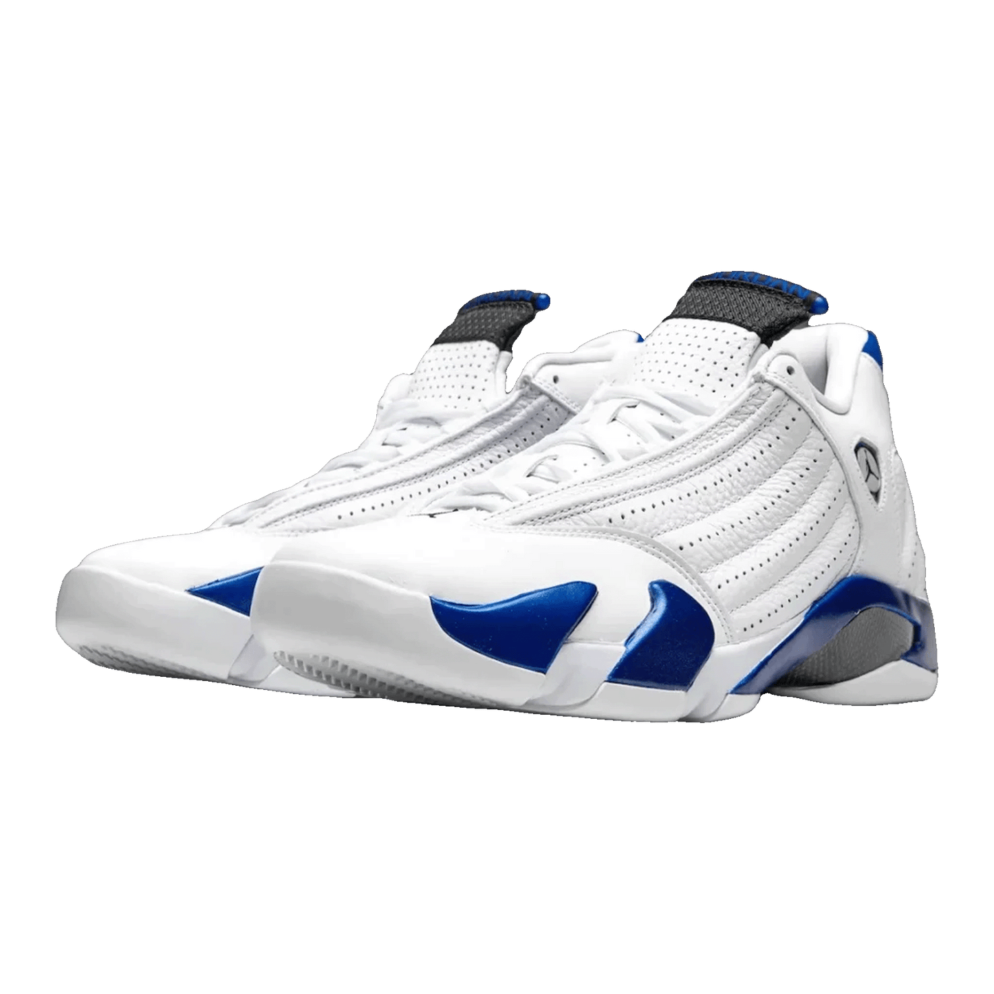 Nike Air Jordan 14 Retro White Hyper Royal Side 487471-104