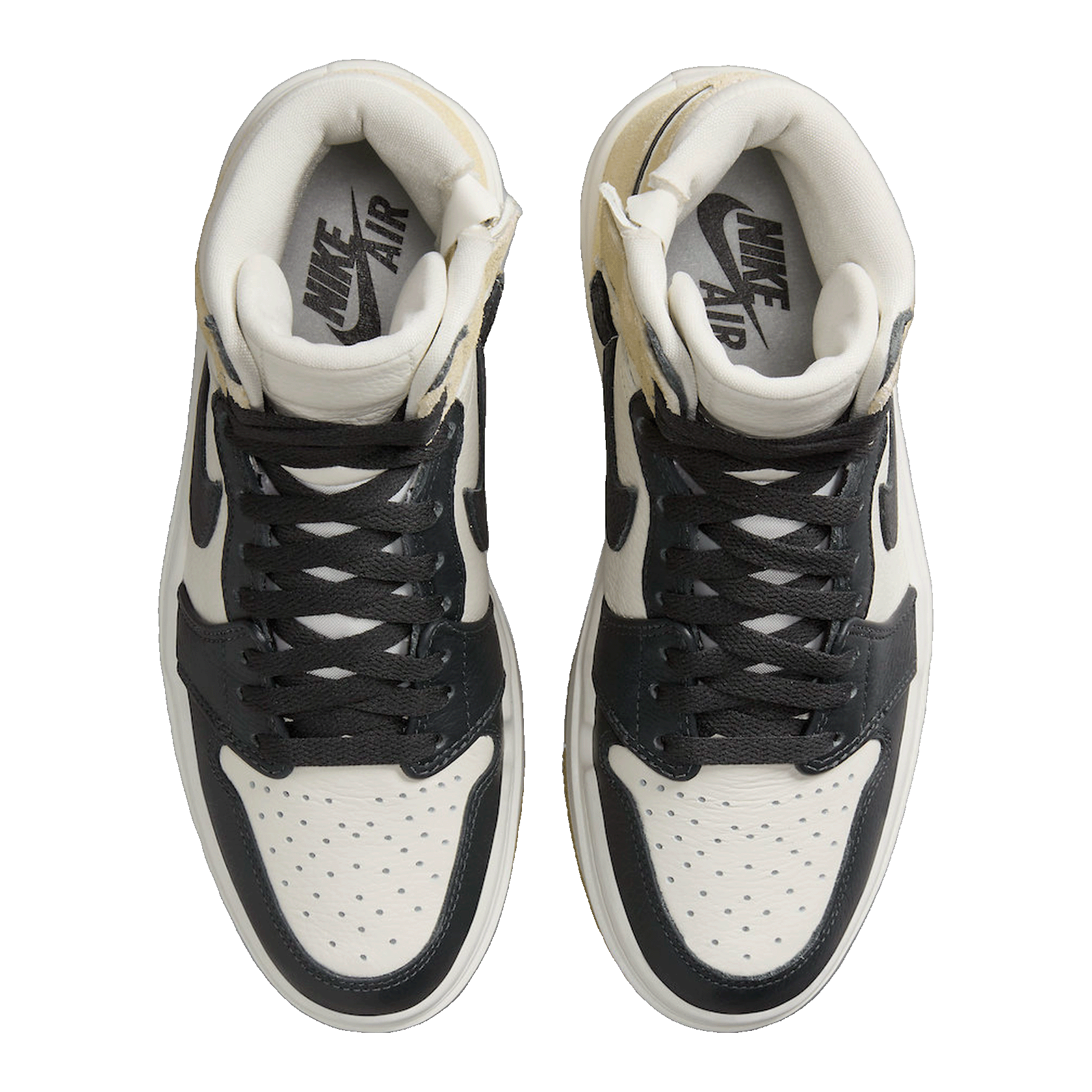 Nike Air Jordan 1 Elevate High Beige Black Toe (W) Oben