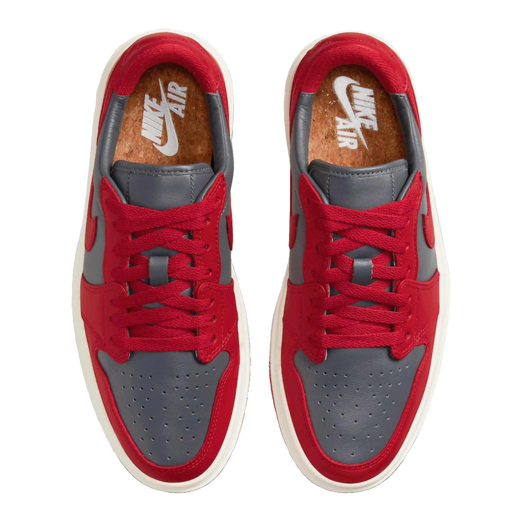 Nike Air Jordan 1 Elevate Low Dark Grey Varsity Red (W) Oben