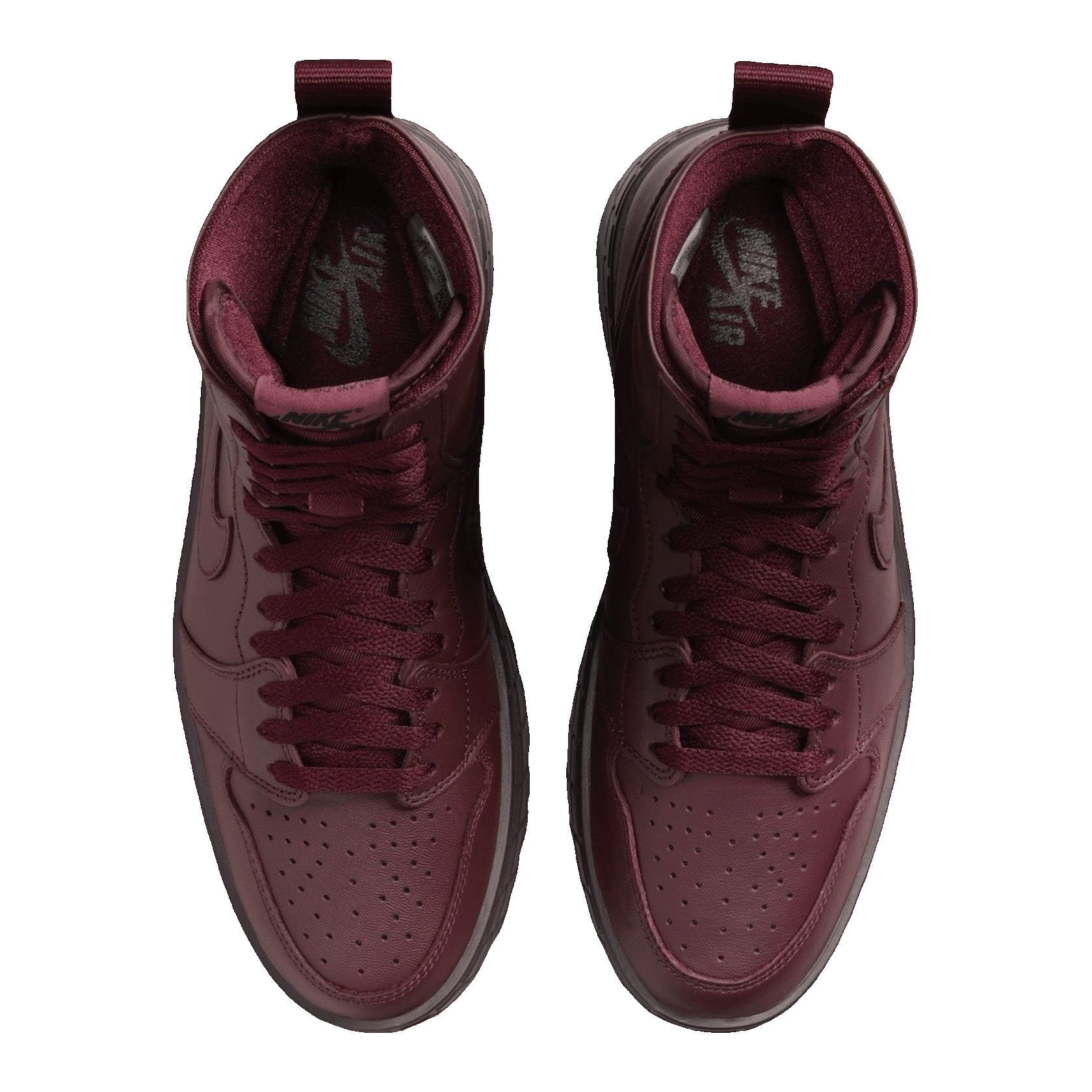 Nike Air Jordan 1 High Brooklyn Burgundy Crush (W) Oben