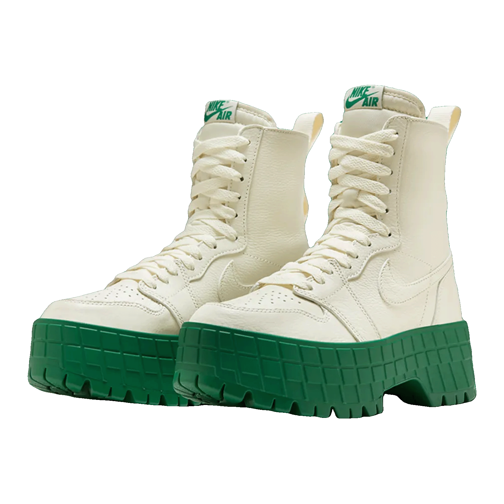 Nike Air Jordan 1 High Brooklyn Coconut Milk Pine Green (W) Side
