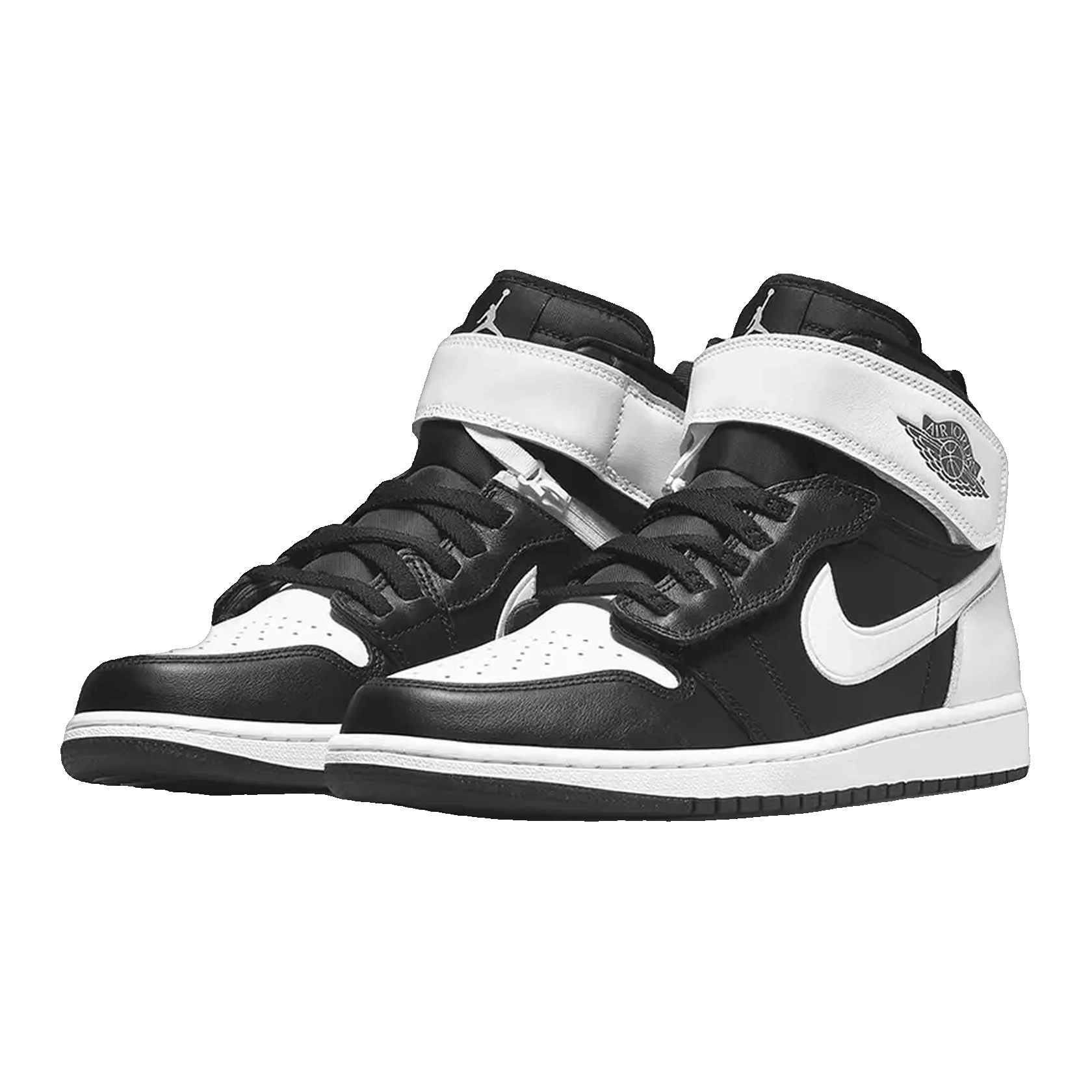 Nike Air Jordan 1 High FlyEase Black White (GS) Side