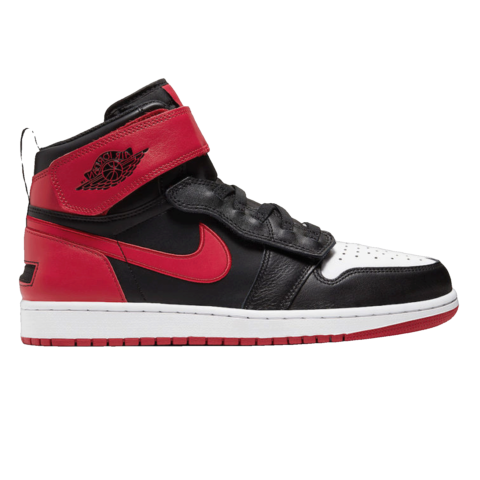 Nike Air Jordan 1 High FlyEase Bred White Toe (GS)