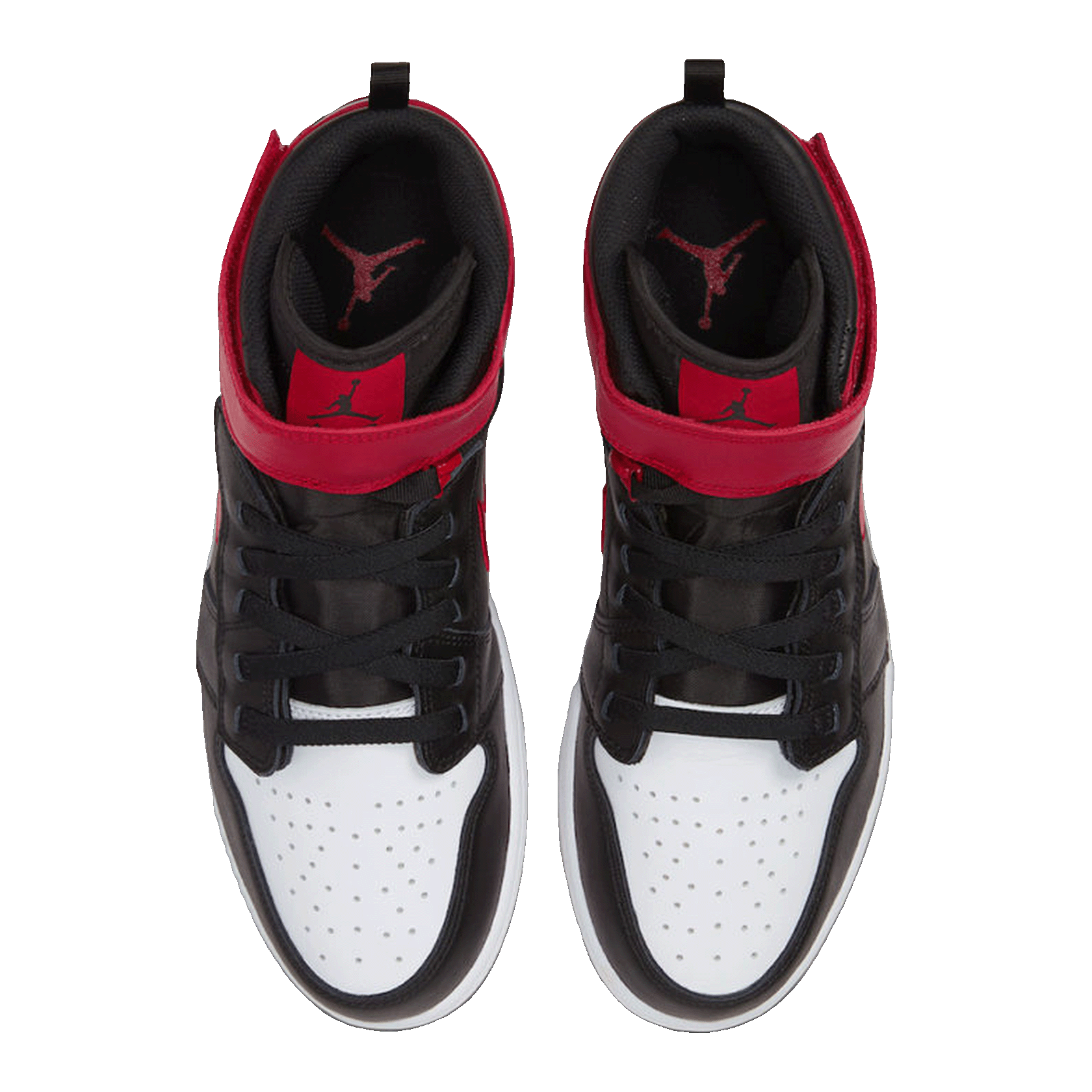 Nike Air Jordan 1 High FlyEase Bred White Toe (GS) Oben