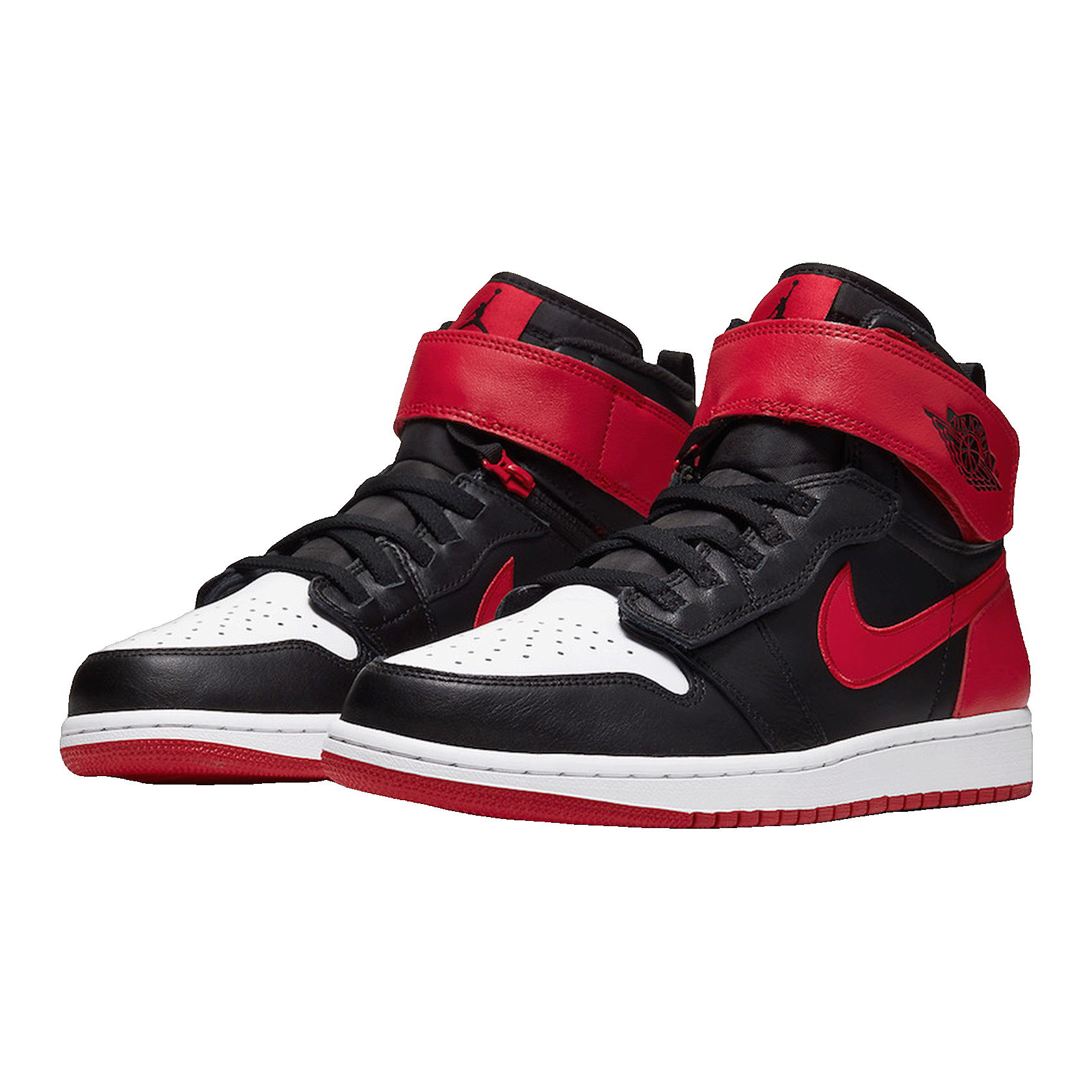 Nike Air Jordan 1 High FlyEase Bred White Toe (GS) Side