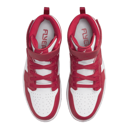 Nike Air Jordan 1 High FlyEase White Cardinal Red Oben