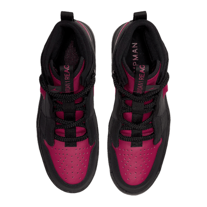 Nike Air Jordan 1 High React Black Noble Red Oben
