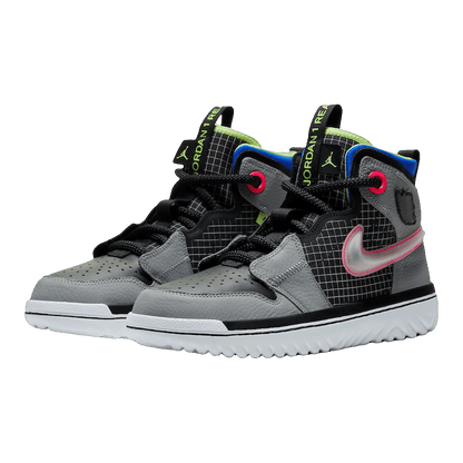 Nike Air Jordan 1 High React Black Particle Grey Side