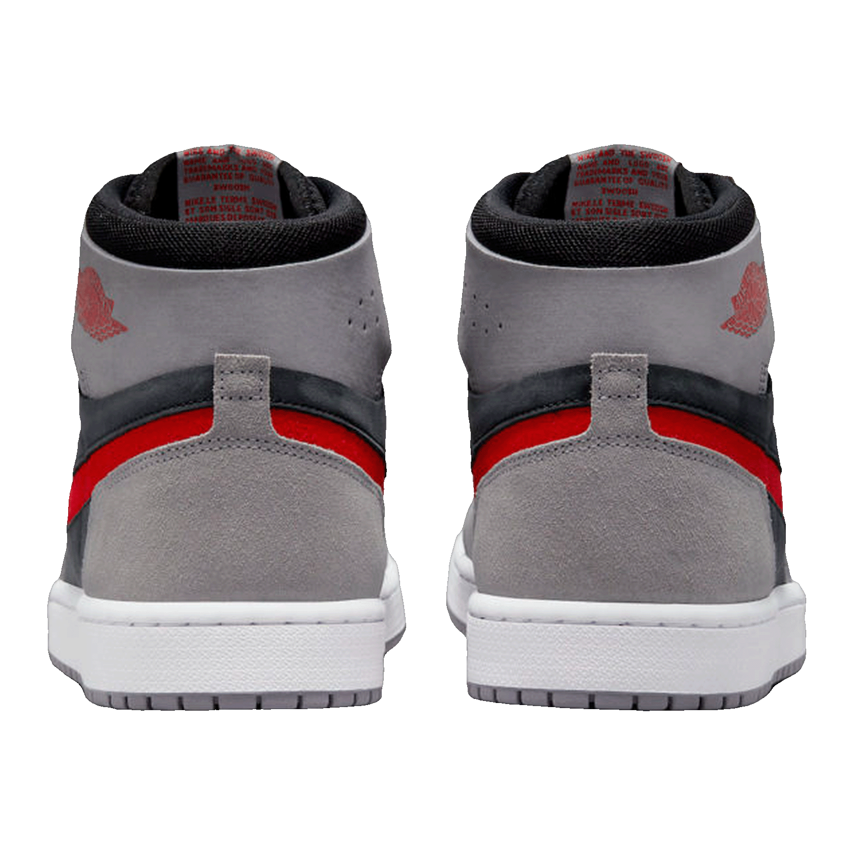 Nike Air Jordan 1 High Zoom Air CMFT 2 Black Fire Red Cement Back