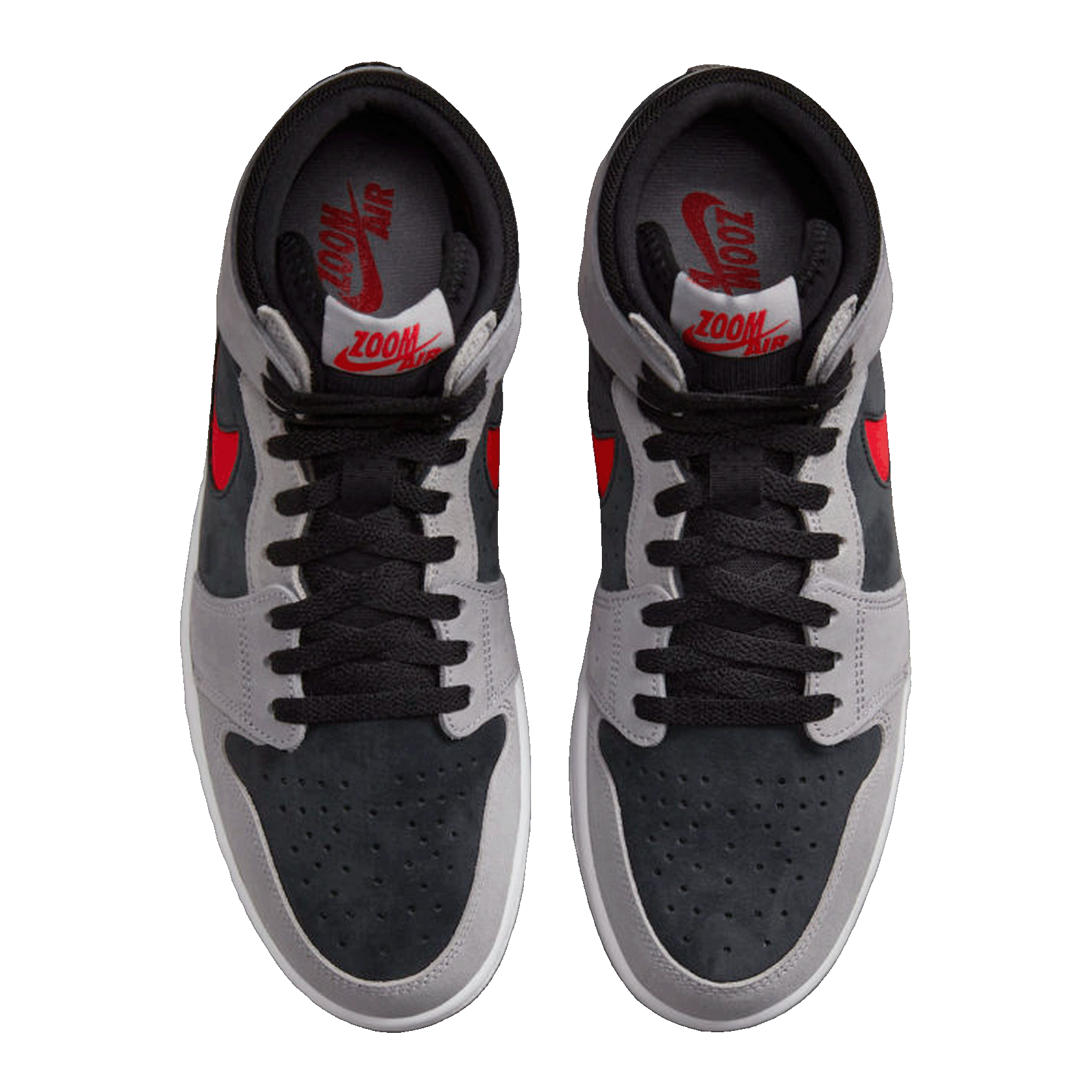 Nike Air Jordan 1 High Zoom Air CMFT 2 Black Fire Red Cement Oben
