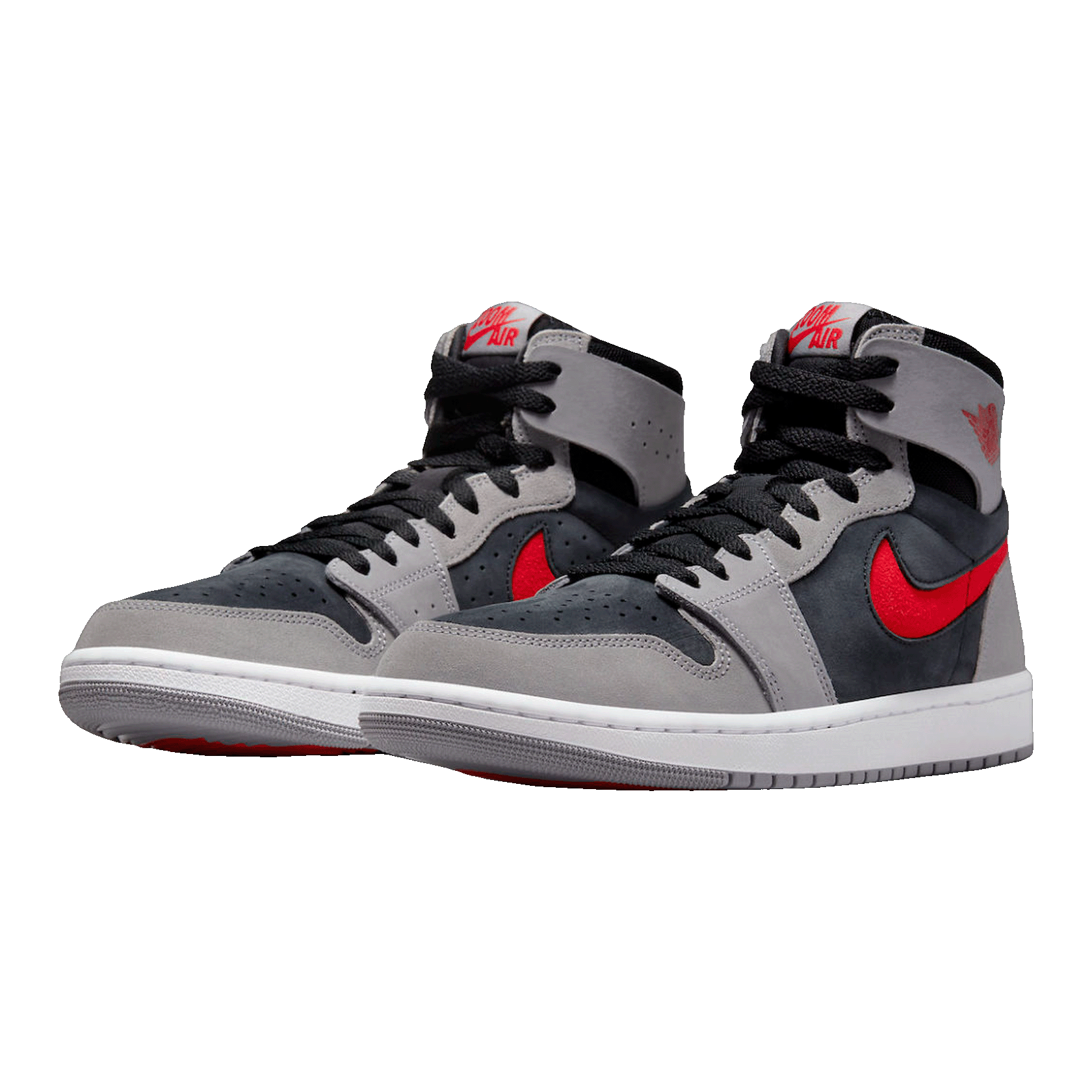 Nike Air Jordan 1 High Zoom Air CMFT 2 Black Fire Red Cement Side