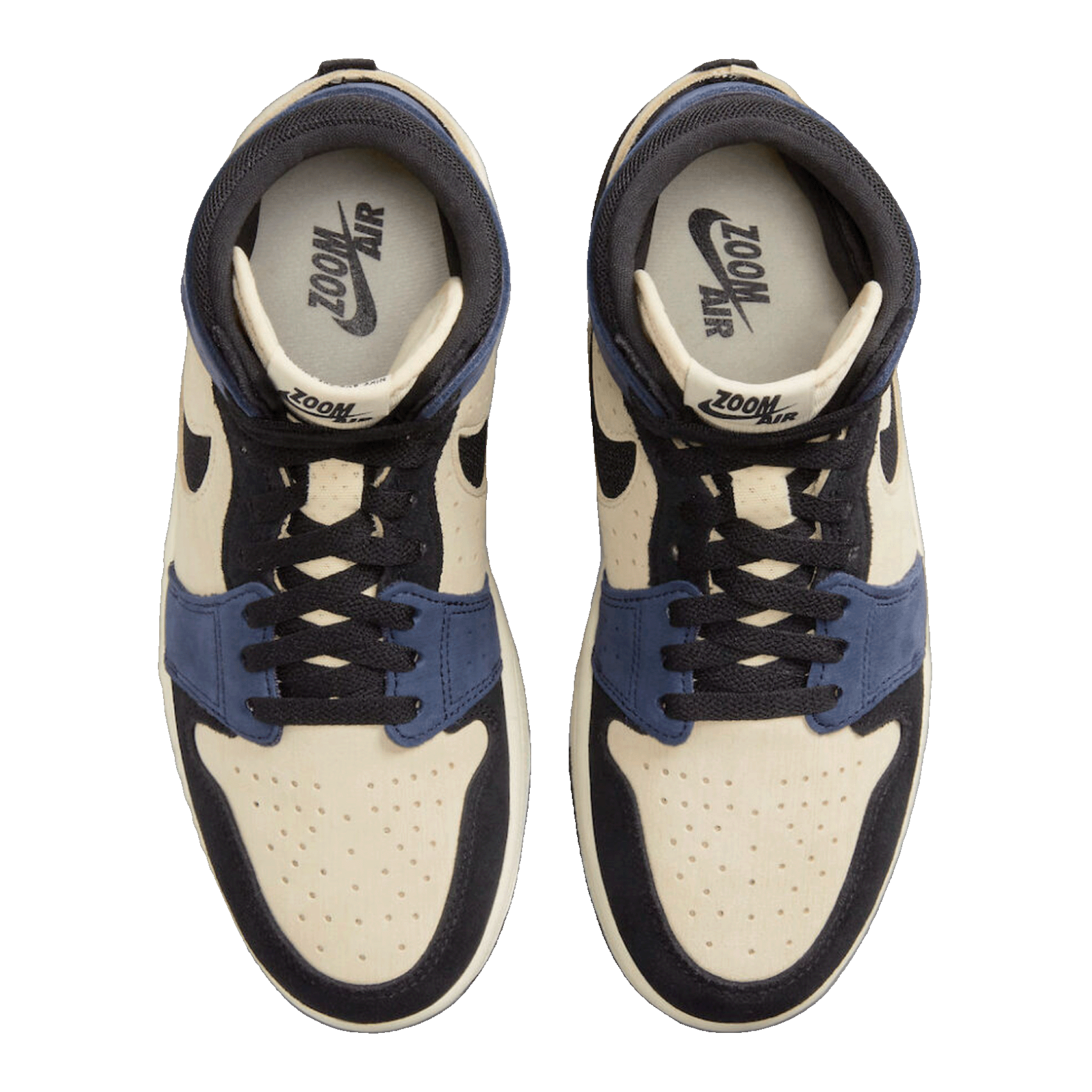Nike Air Jordan 1 High Zoom Air CMFT 2 Muslin Blackened Blue Oben