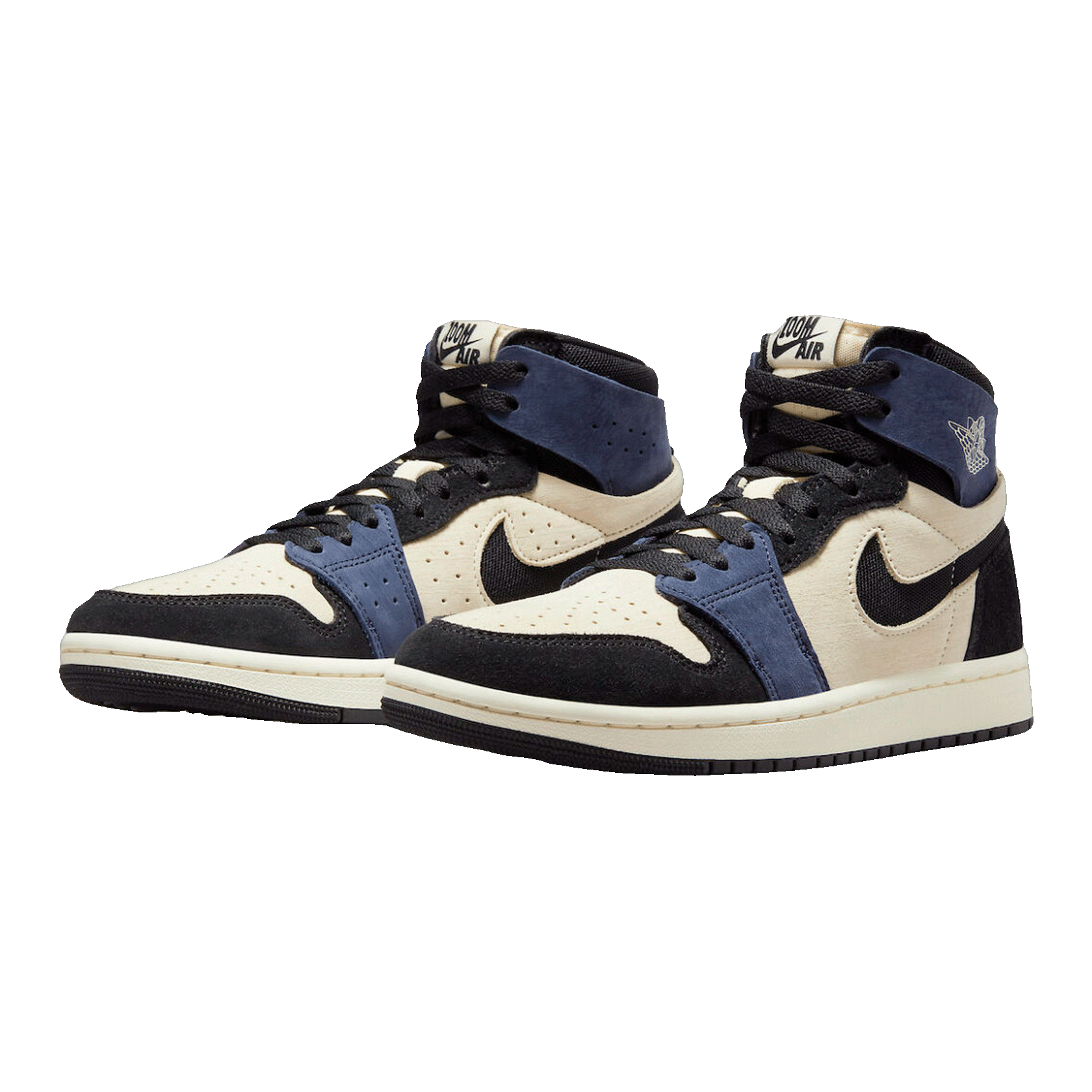 Nike Air Jordan 1 High Zoom Air CMFT 2 Muslin Blackened Blue Side