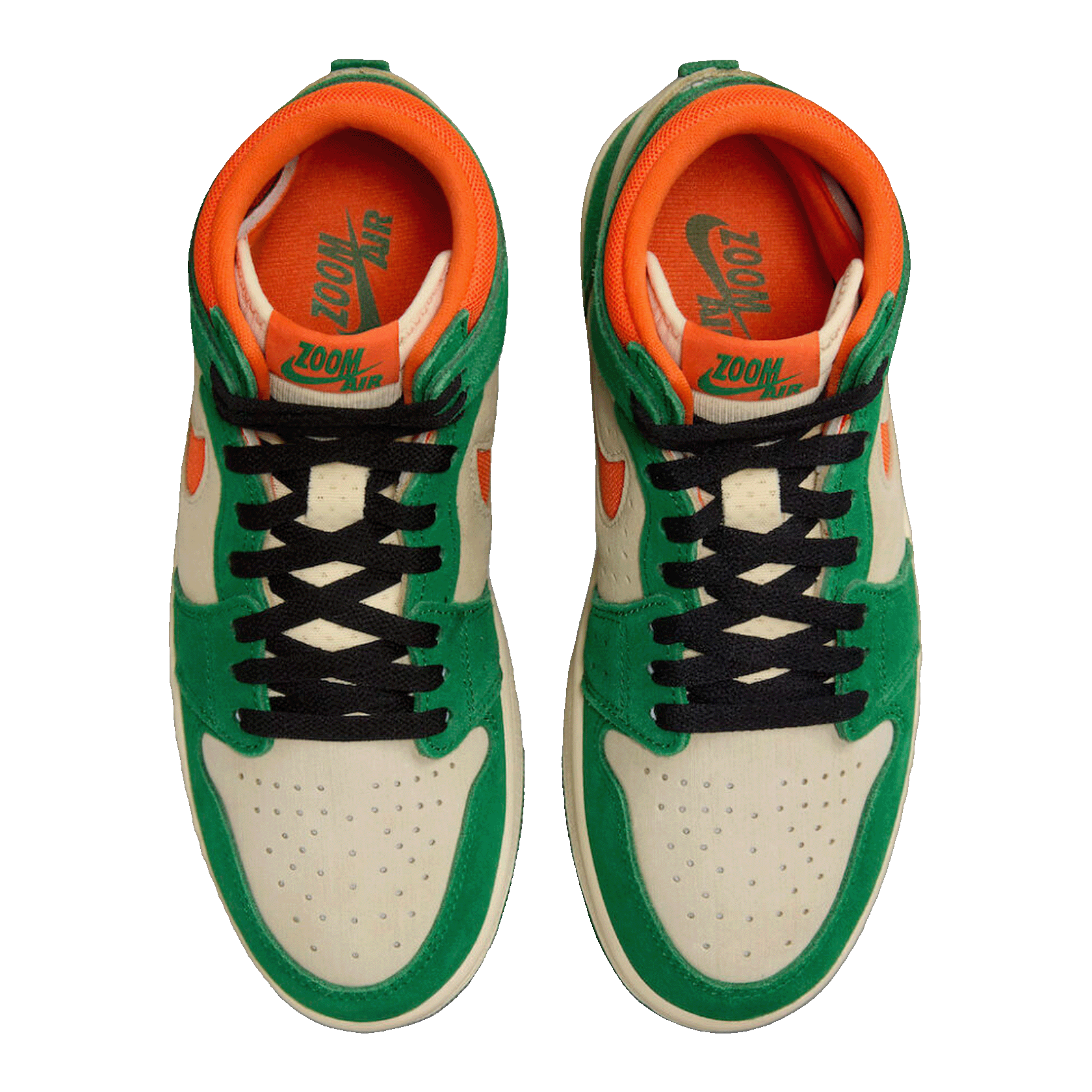Nike Air Jordan 1 High Zoom Air CMFT 2 Pine Green Orange Blaze (W) Oben