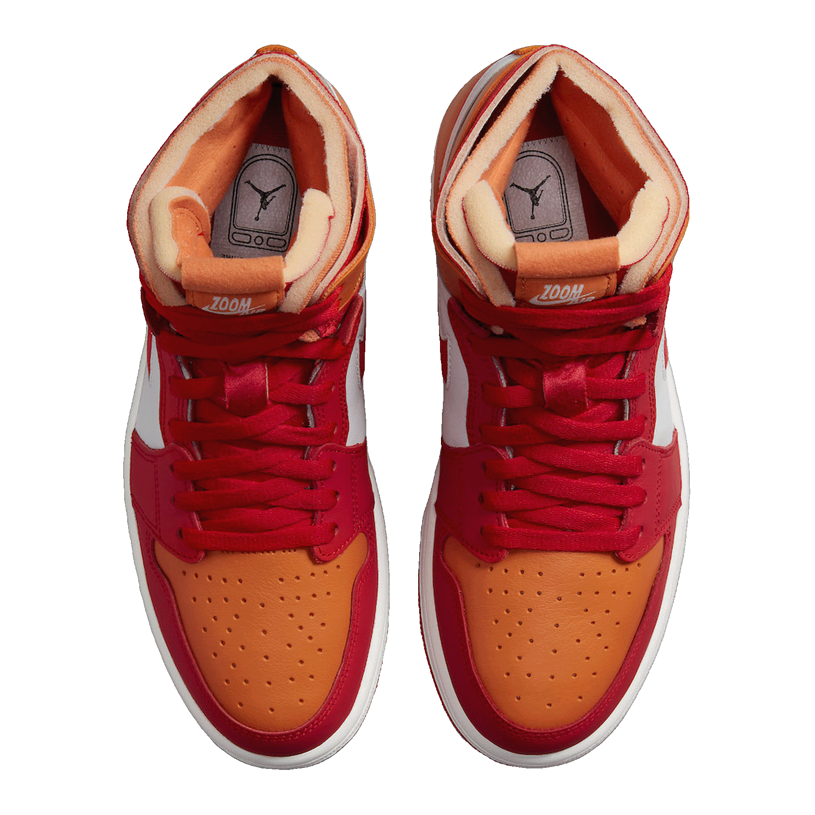 Nike Air Jordan 1 High Zoom Air CMFT Fire Red Hot Curry (W) Oben