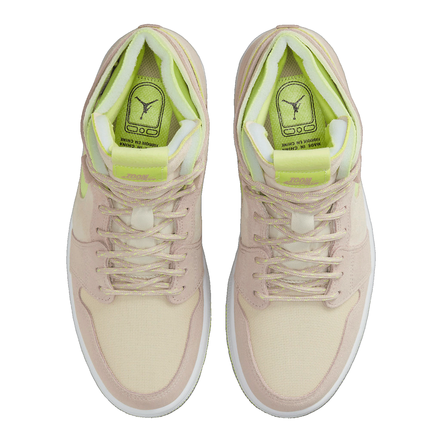 Nike Air Jordan 1 High Zoom Air CMFT Lemon Twist (W) Oben