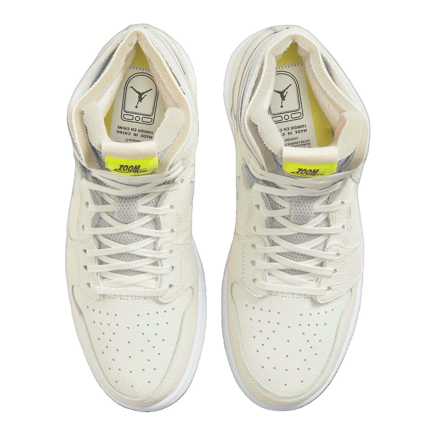 Nike Air Jordan 1 High Zoom Air CMFT Pearl White (W) Oben