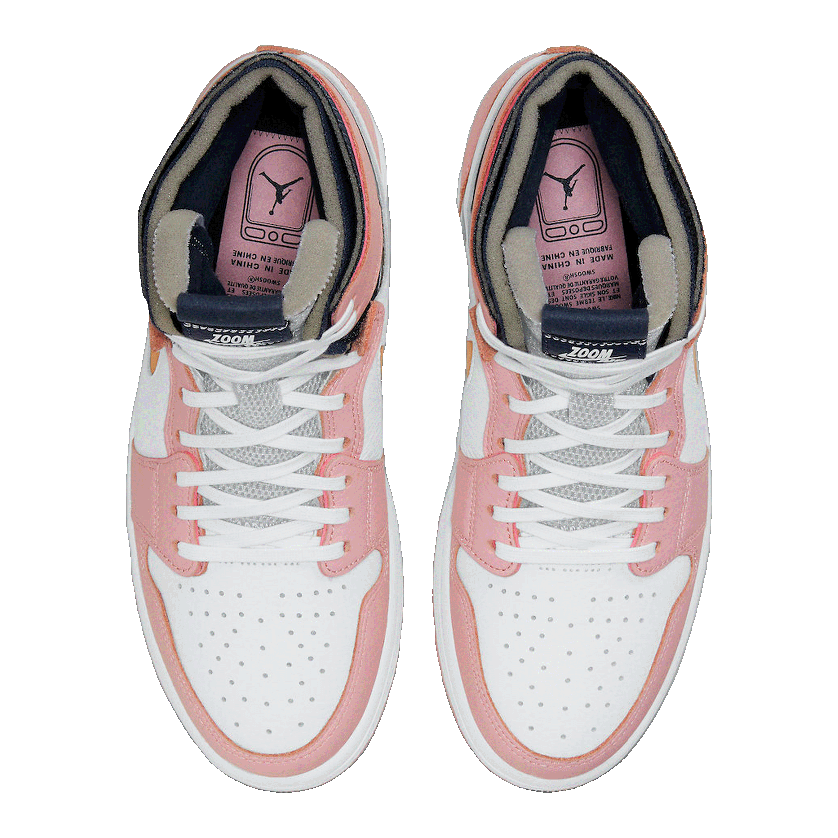 Nike Air Jordan 1 High Zoom Air CMFT Pink Glaze Cactus Flower (W) Oben