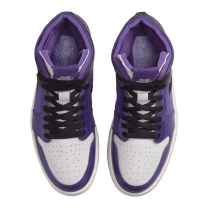 Nike Air Jordan 1 High Zoom Air CMFT Purple Patent (W) Oben