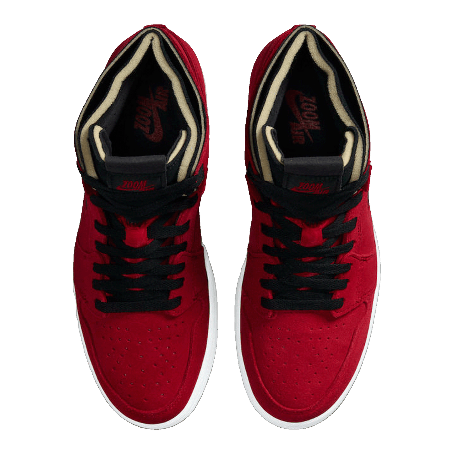 Nike Air Jordan 1 High Zoom Air CMFT Red Suede Oben