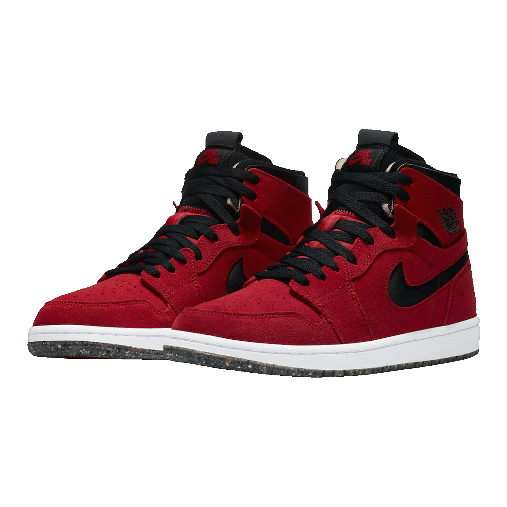 Nike Air Jordan 1 High Zoom Air CMFT Red Suede Side
