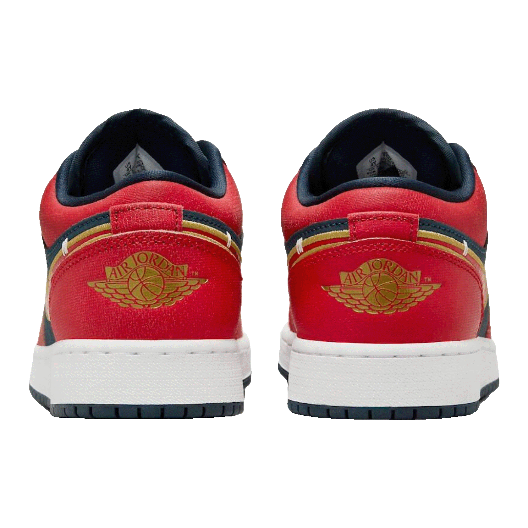 Nike Air Jordan 1 Low Armory Navy Sport Red (GS) Back