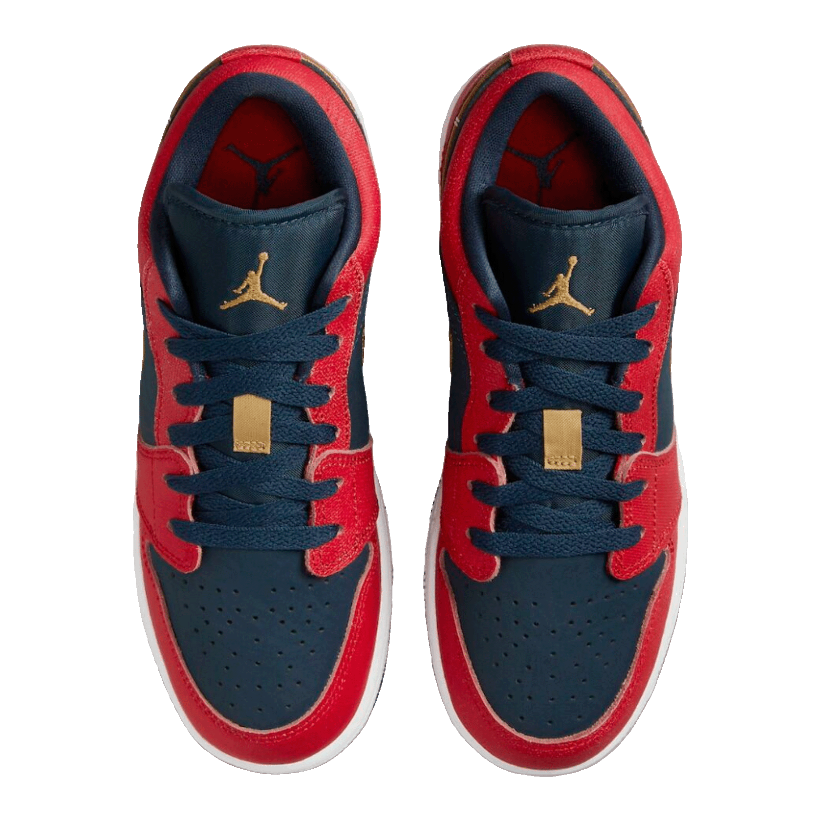 Nike Air Jordan 1 Low Armory Navy Sport Red (GS) Oben