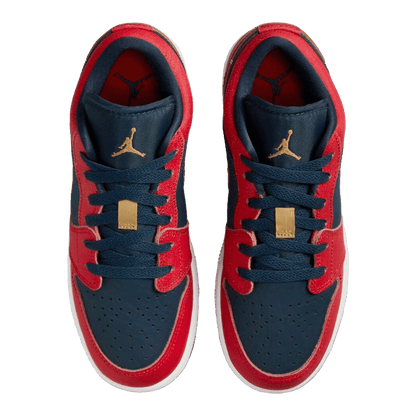 Nike Air Jordan 1 Low Armory Navy Sport Red (GS) Oben