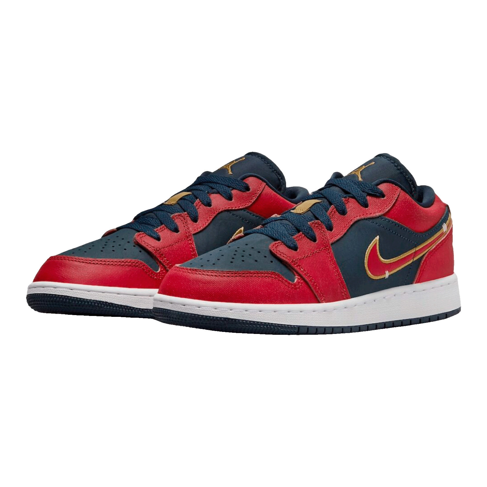 Nike Air Jordan 1 Low Armory Navy Sport Red (GS) Side