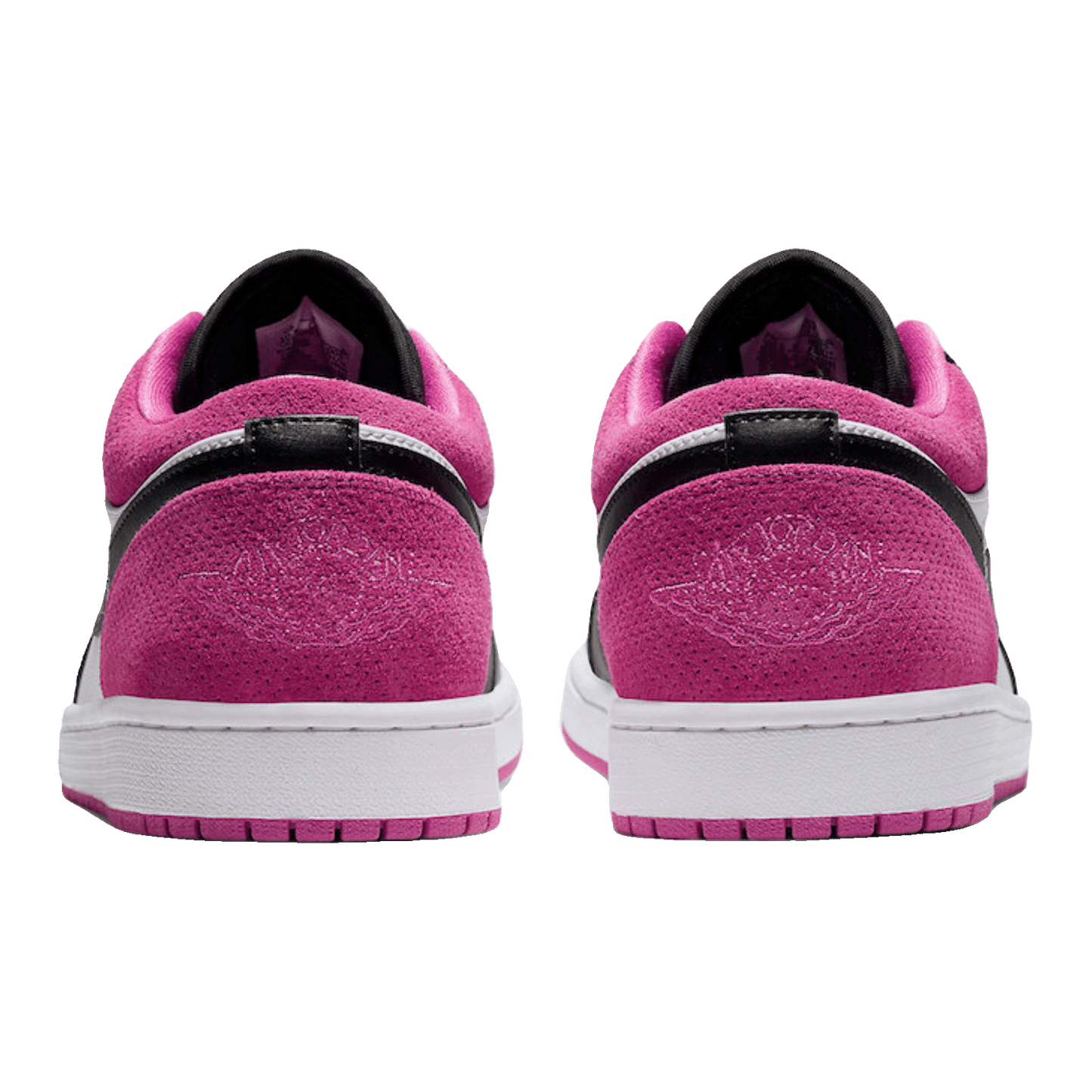 Nike Air Jordan 1 Low Black Active Fuchsia Back