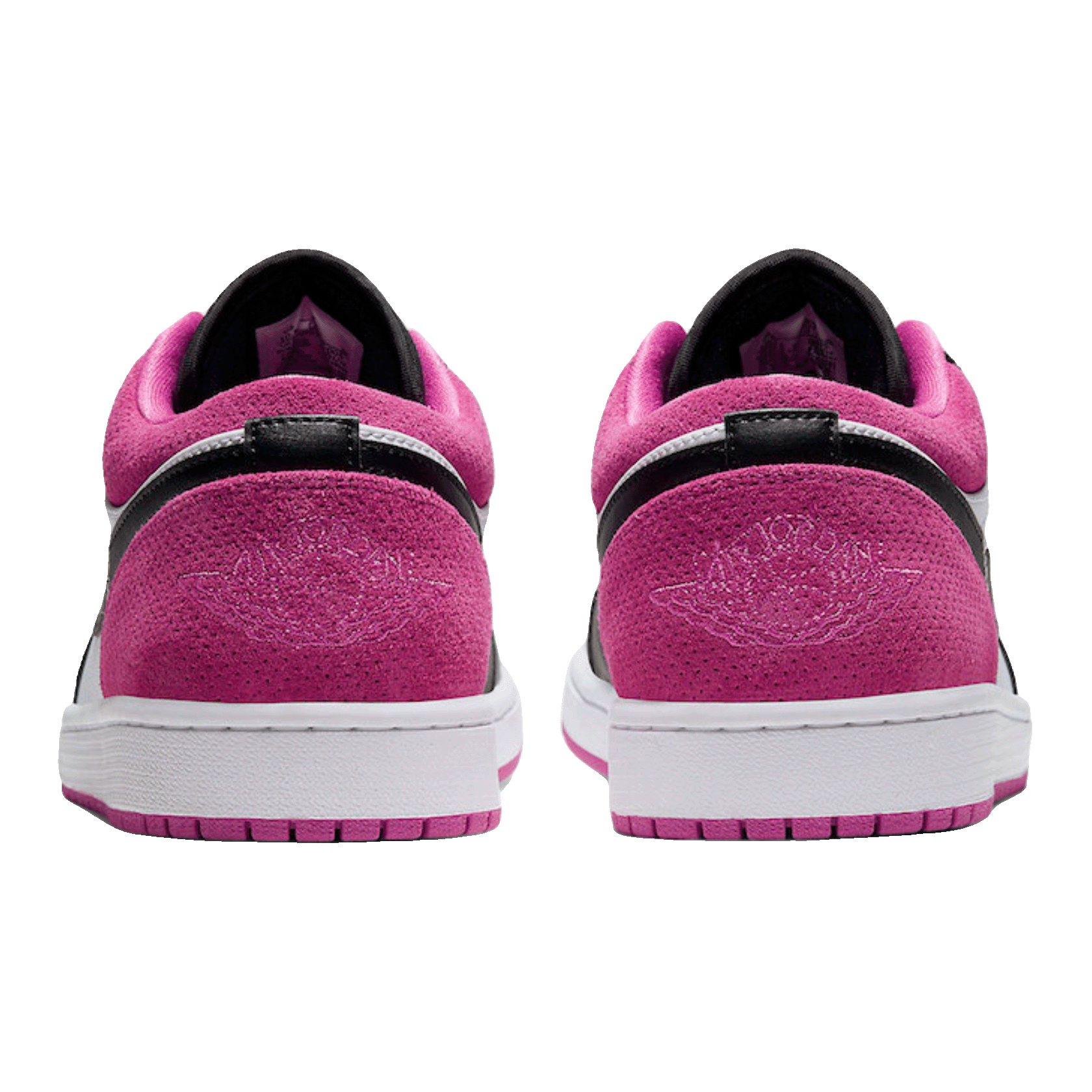 Nike Air Jordan 1 Low Black Active Fuchsia Back