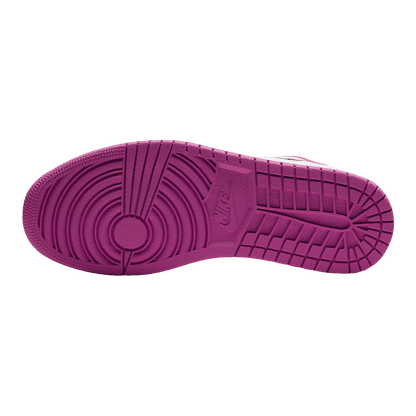 Nike Air Jordan 1 Low Black Active Fuchsia Sohle