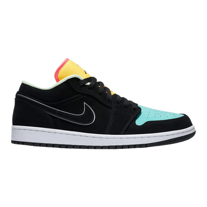 Nike Air Jordan 1 Low Black Aurora Green Laser Orange