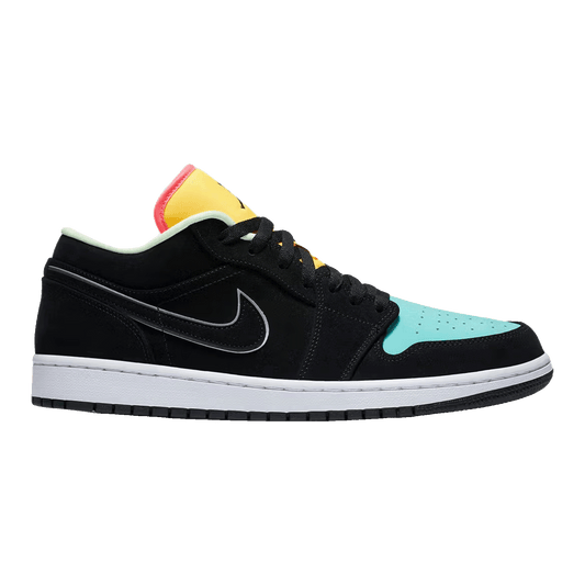 Nike Air Jordan 1 Low Black Aurora Green Laser Orange