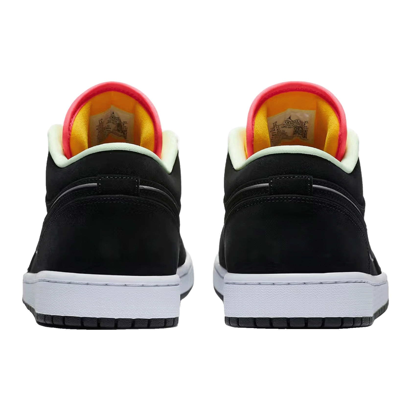 Nike Air Jordan 1 Low Black Aurora Green Laser Orange Back