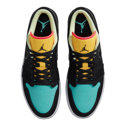 Nike Air Jordan 1 Low Black Aurora Green Laser Orange Oben