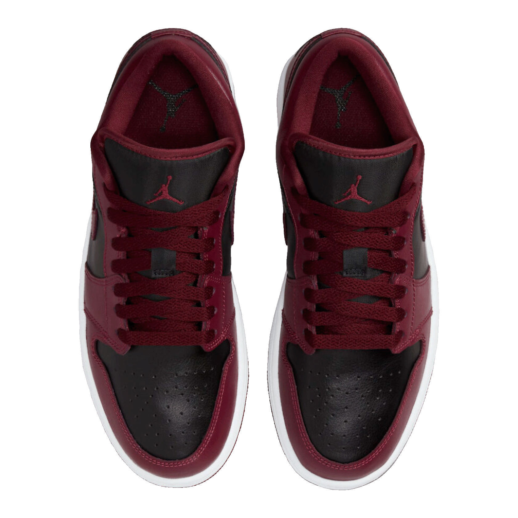 Nike Air Jordan 1 Low Black Dark Beetroot (W) Oben