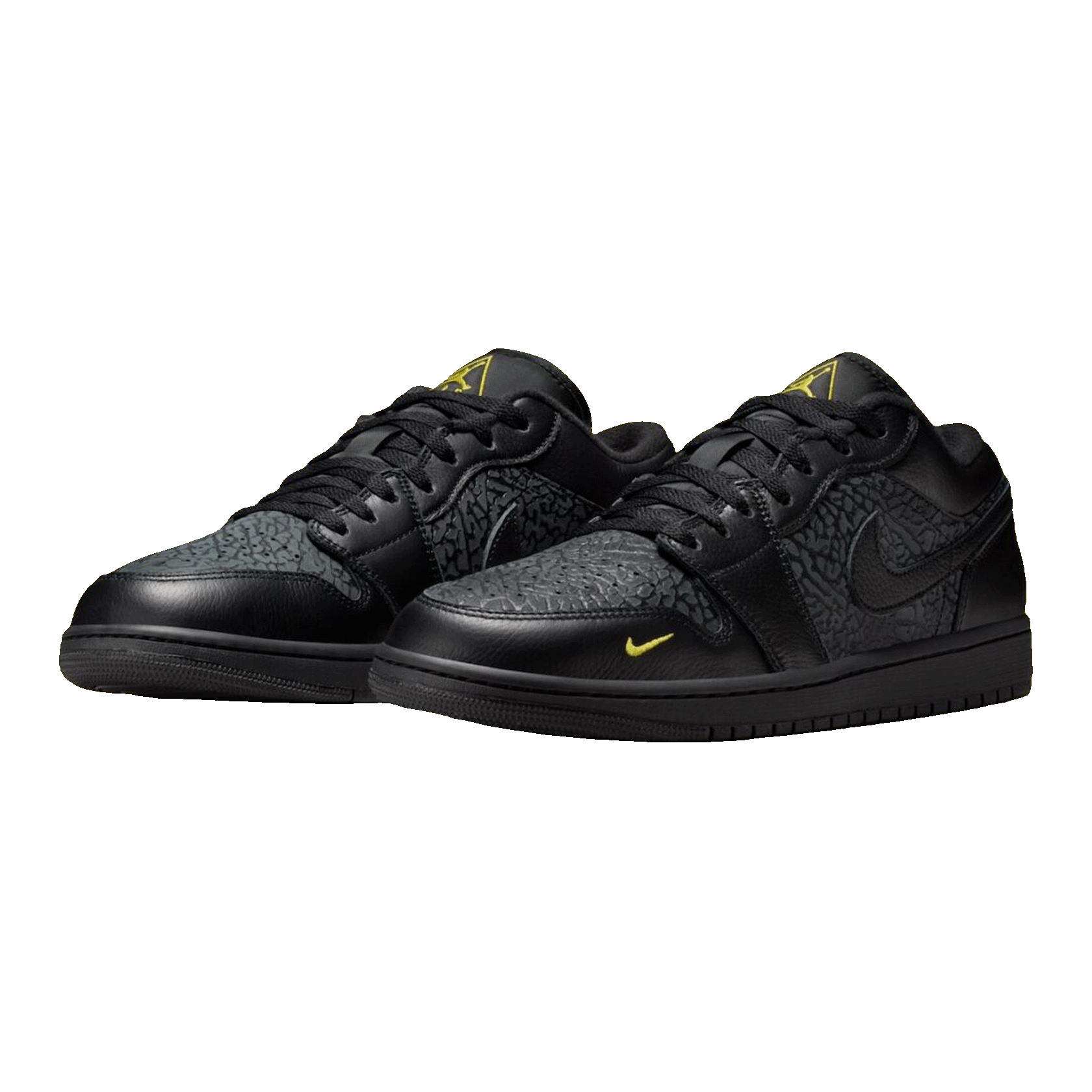 Nike Air Jordan 1 Low Black Elephant Print Side